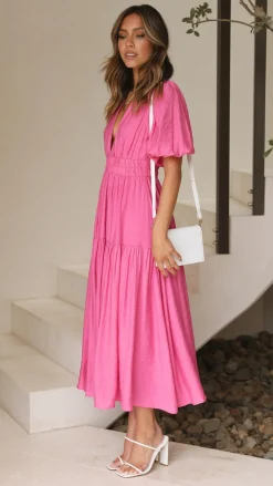 LILYWHYT Sale Dresses^Erin Midi Dress - Pink