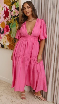 LILYWHYT Sale Dresses^Erin Midi Dress - Pink