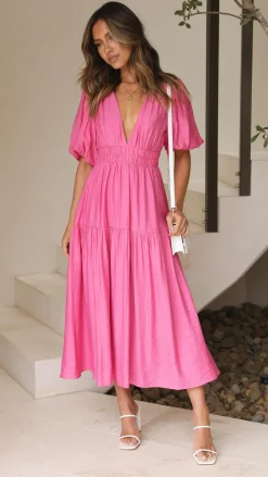 LILYWHYT Sale Dresses^Erin Midi Dress - Pink