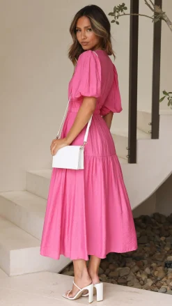 LILYWHYT Sale Dresses^Erin Midi Dress - Pink