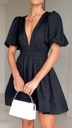 LILYWHYT Dresses|Mini^Erin Mini Dress - Black