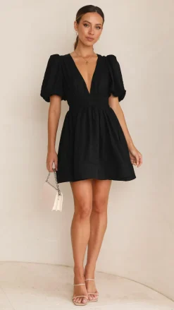 LILYWHYT Dresses|Mini^Erin Mini Dress - Black