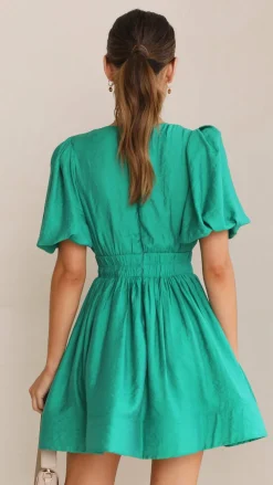 LILYWHYT Dresses|Mini^Erin Mini Dress - Emerald
