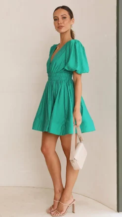 LILYWHYT Dresses|Mini^Erin Mini Dress - Emerald