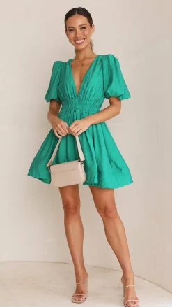LILYWHYT Dresses|Mini^Erin Mini Dress - Emerald