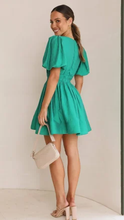 LILYWHYT Dresses|Mini^Erin Mini Dress - Emerald