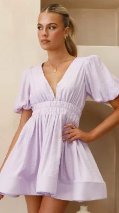 LILYWHYT Sale Dresses^Erin Mini Dress - Lilac