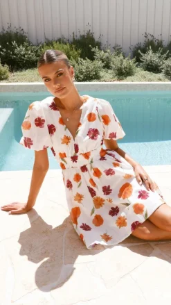 LILYWHYT Sale Dresses^Erin Mini Dress - Springtime Print