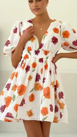 LILYWHYT Sale Dresses^Erin Mini Dress - Springtime Print