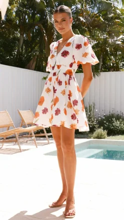 LILYWHYT Sale Dresses^Erin Mini Dress - Springtime Print