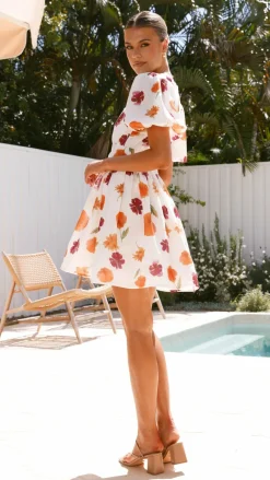 LILYWHYT Sale Dresses^Erin Mini Dress - Springtime Print