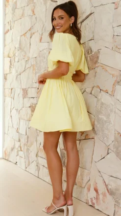 LILYWHYT Sale Dresses^Erin Mini Dress - Yellow