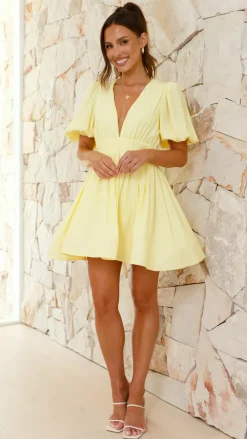 LILYWHYT Sale Dresses^Erin Mini Dress - Yellow