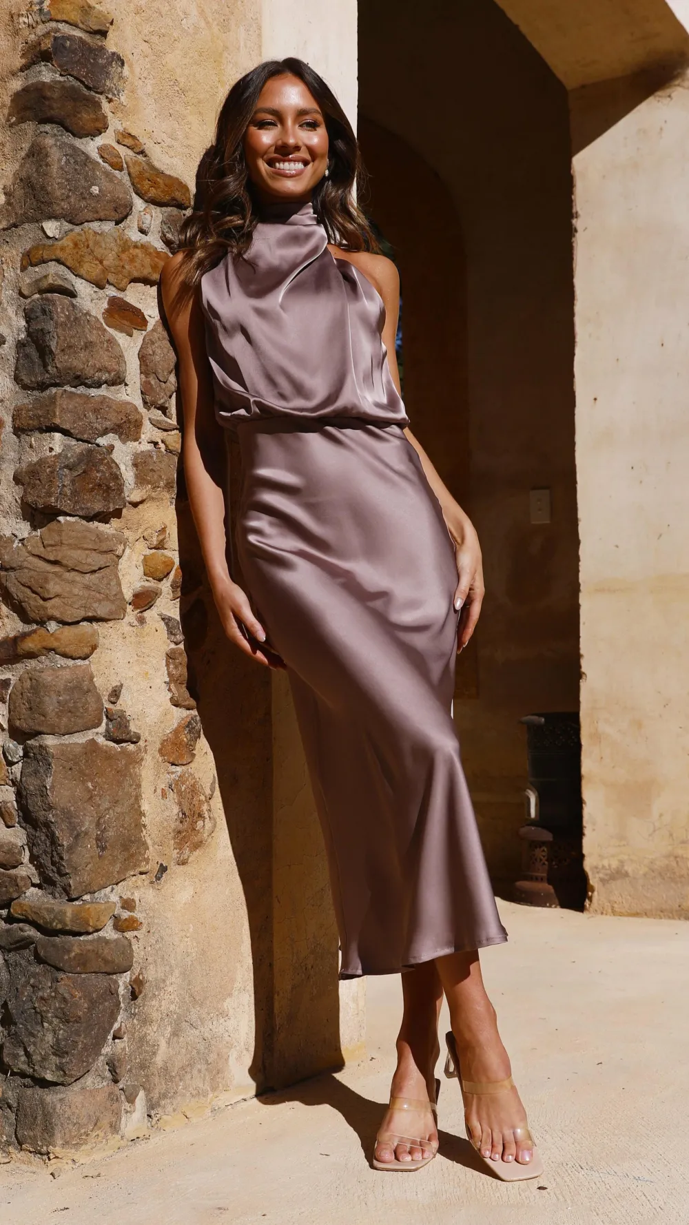 Alive Girl Je T'Aime|Dresses^Esther Maxi Dress - Mushroom