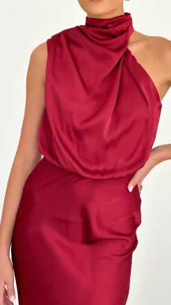 Alive Girl Dresses|Bridesmaid^Esther Maxi Dress - Wine