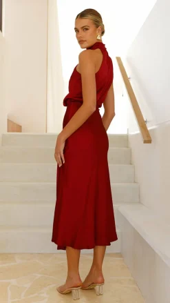 Alive Girl Dresses|Bridesmaid^Esther Maxi Dress - Wine