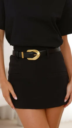 Your Accessory Shop Belts|The Denim Edit^Evelyn Belt - Black