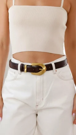 Your Accessory Shop Belts^Evelyn Belt - Burgundy