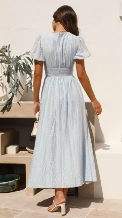 Main St Dresses|Maxi^Faiz Maxi Dress - Light Blue