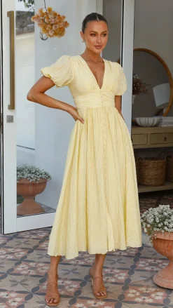 Main St Dresses|Bump Friendly^Faiz Maxi Dress - Yellow