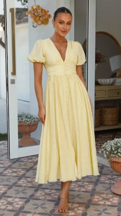 Main St Dresses|Bump Friendly^Faiz Maxi Dress - Yellow