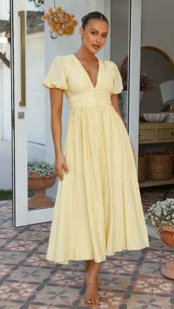 Main St Dresses|Bump Friendly^Faiz Maxi Dress - Yellow