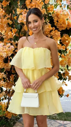 SASHA (BNE) Dresses|Mini^Fantasia Mini Dress - Yellow