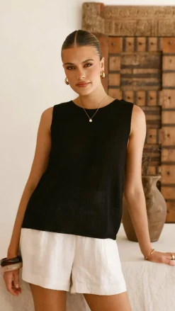 Little Lies Knit Tops|Knitwear^Fareeda Top - Black
