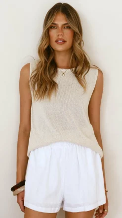 Little Lies Knit Tops|Knitwear^Fareeda Top - Natural