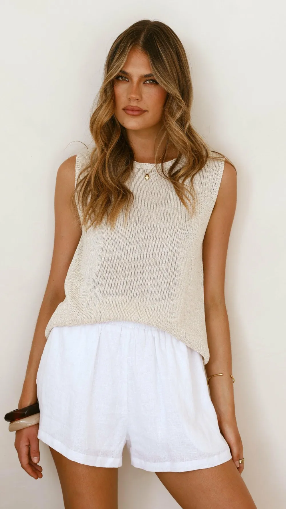 Little Lies Knit Tops|Knitwear^Fareeda Top - Natural