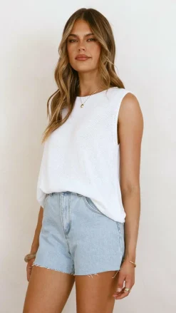 Little Lies Knit Tops|Knitwear^Fareeda Top - White