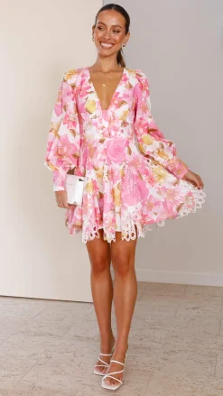 Main St Dresses|Mini^Felicity Mini Dress - Pink Floral