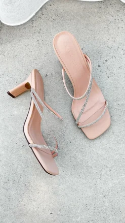 Billini Billini|Heels^Femi Heel - Nude Diamante