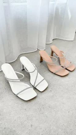 Billini Billini|Heels^Femi Heel - Nude Diamante