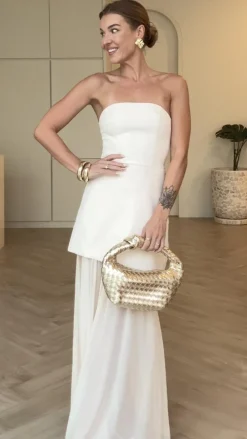 SASHA (BNE) Hen'S Collection|Dresses^Fenella Asymmetrical Maxi Dress - White