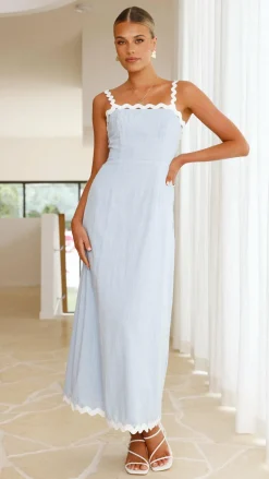 LILYWHYT Dresses|Maxi^Fiora Maxi Dress - Baby Blue
