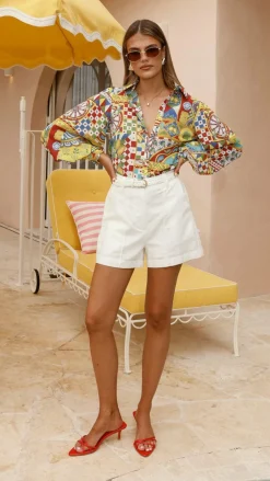 Prem Group Tops^Fleetwood Blouse - Phaedra Print