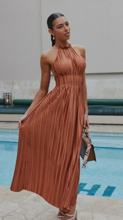 Slide Show Dresses|Maxi^Frances Maxi Dress - Rust