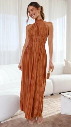 Slide Show Dresses|Maxi^Frances Maxi Dress - Rust