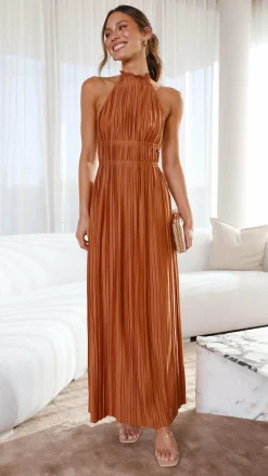 Slide Show Dresses|Maxi^Frances Maxi Dress - Rust
