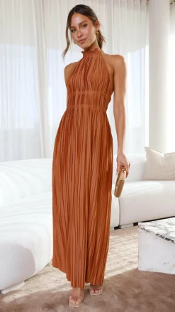Slide Show Dresses|Maxi^Frances Maxi Dress - Rust