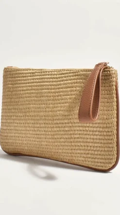 Adorne Bags|Event Ready Dresses^Francesca Weave Pouch - Natural/Tan