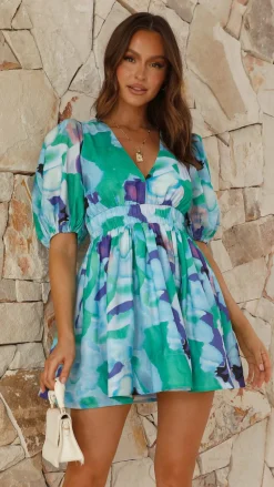 LILYWHYT Sale Dresses^Frankie Mini Dress - Blue Multi