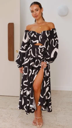 Pink Diamond Dresses|Maxi^Freya Maxi Dress - Black