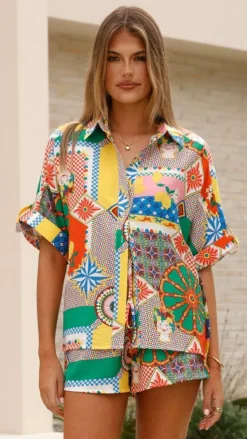 Iris Maxi Sets|Bottoms^Freya Shorts - Dazzle Print
