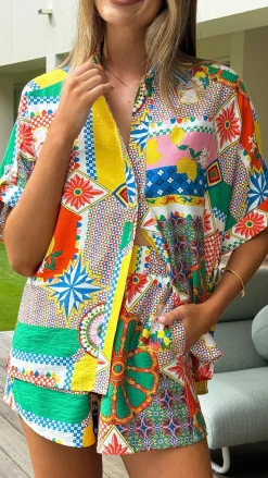 Iris Maxi Sets|Bottoms^Freya Shorts - Dazzle Print