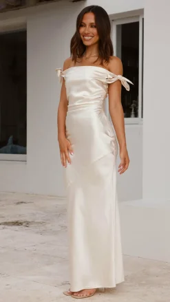IDS Dresses|Bridesmaid^Frida Maxi Dress - Champagne