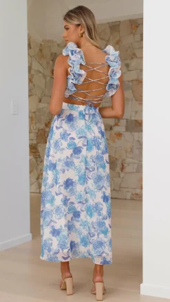 SASHA (BNE) Sale Dresses^Galilhai Maxi Dress - Blue Floral