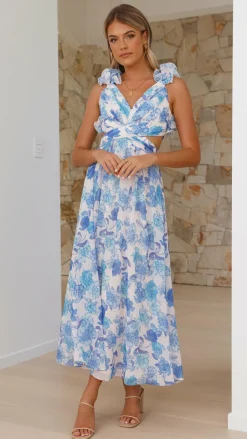SASHA (BNE) Sale Dresses^Galilhai Maxi Dress - Blue Floral