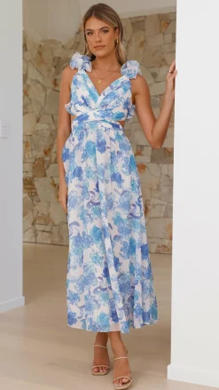 SASHA (BNE) Sale Dresses^Galilhai Maxi Dress - Blue Floral